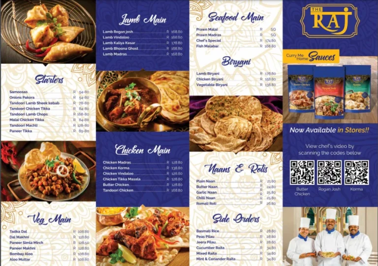 raj menu